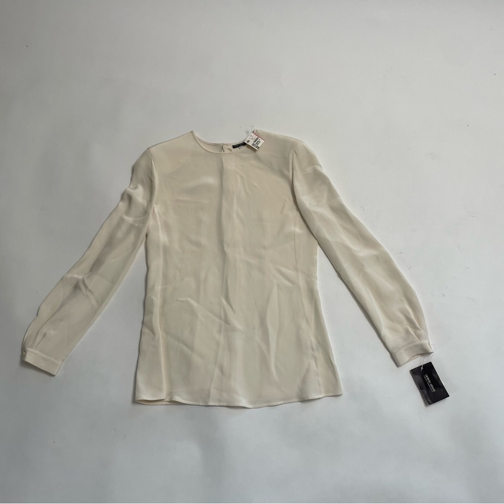 VINTAGE NWT ARMANI silk button back blouse